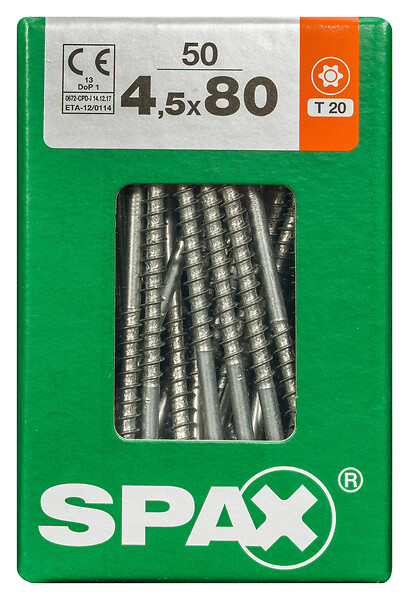 SPAXFRANCE - SPAX TF TX 4.5x80 WIROX 50 PC - large