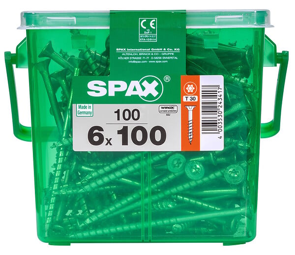 SPAXFRANCE - Spax tf tx hkb 6x100 wirox 100 pc - large