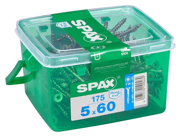 SPAXFRANCE - SPAX INOX TF HKB 5x60 TX 175 PC - large