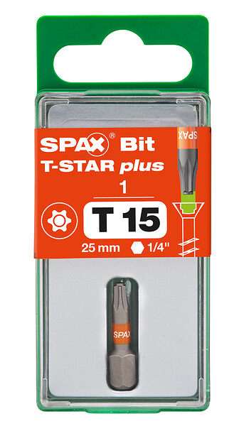 SPAXFRANCE - Spax embout tx t-star plus t15 1 pc - large