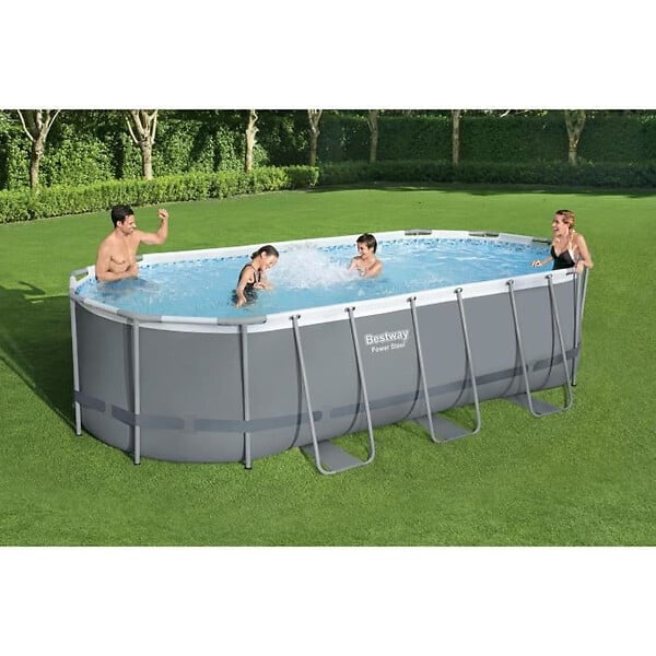 BESTWAY - Piscine hors sol 549x274x122cm avec bâche échelle diffuseur - large