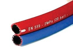 GCE CHARLEDAVE - Tuyau de gaz en caoutchouc jumelé diamètre 6,3x12mm pour oxygène / acetylène, longueur 25m, 10 bars - GCE CHARLEDAVE - W000010077 - large