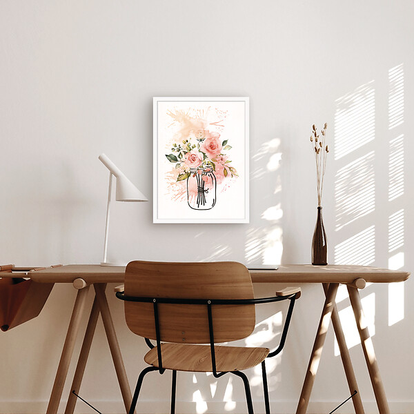 DADA ART - Image encadree blanc 30x40 - tte46323 - large