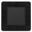 ZENITECH - Bouton poussoir complet 10A - métal Noir brossé - Kouro - Zenitech - vignette