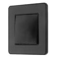 ZENITECH - Bouton poussoir complet 10A - métal Noir brossé - Kouro - Zenitech - vignette