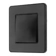 ZENITECH - Interrupteur complet va et vient simple 10A - métal Noir brossé - Kouro - Zenitech - vignette
