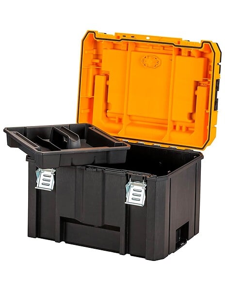 DEWALT - Coffret TSTAK IP54 - grande contenance avec organiseur supérieur et longue poignée DEWALT DWST83343-1 - large