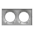SCHNEIDER ELECTRIC - Odace Styl, plaque Alu 2 postes horiz./vert. entraxe 71 mm - vignette