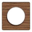 SCHNEIDER ELECTRIC - Odace Touch, plaque Wenge avec liseré Alu 1 poste - vignette