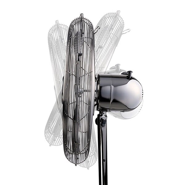 LIFETIME AIR - Ventilateur sur Pieds 50W Design, Trépied Télescopique réglable 125-145Cm, 3 vitesses Oscillant Inclinable Lifetime Air - large