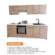 CUISINEANDCIE - Cuisineandcie - Meuble haut de cuisine Eco Noyer Blanchi 1 porte relevable L 60 cm - vignette