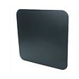 BRIXO - Plaque de protection Poêle à gaz Tapis de Cheminée Carrée 69 x 69 cm Acier Noir Vernis Épaisseur 2 mm 10.5 kg - vignette