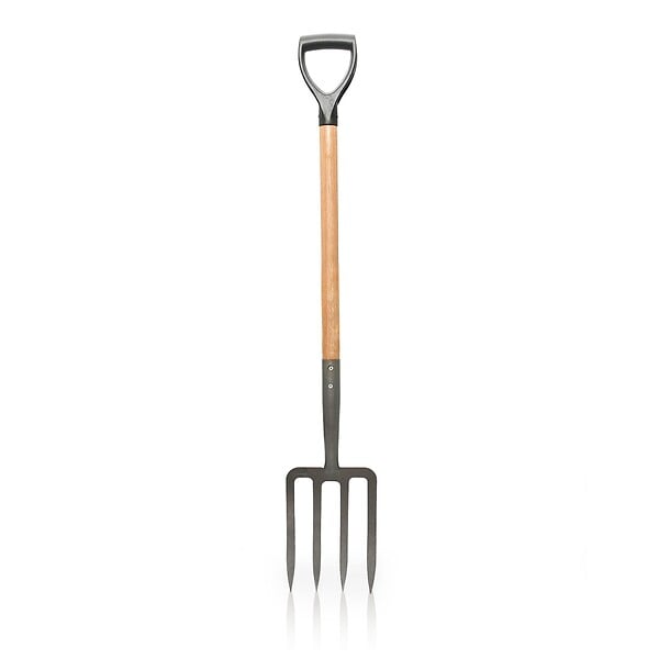 VITO - Pack 4 outils de jardin Acier Manche en Bois Fourche + Pelle carrée + Pelle ronde + Bêche VITO - large