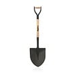 VITO - Pack 4 outils de jardin Acier Manche en Bois Fourche + Pelle carrée + Pelle ronde + Bêche VITO - vignette