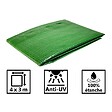 TECPLAST - Toile 4 x 3 m pour pergola et tonnelle VERTE Polyéthylène 170g/m² Poids 2,04kg KZ GARDEN - vignette