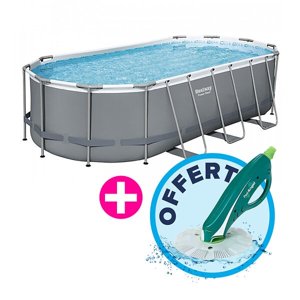 BESTWAY - Piscine hors sol 549x274x122cm avec bâche échelle diffuseur - large