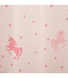 ATMOSPHERA - Rideau occultant Rose avec Licornes phosphorescentes 140 x 250 cm - vignette