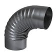 TEN - Coude plissé à 90° aluminié 111 mm - TEN - 372111 - vignette