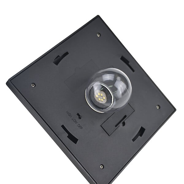 HOMCOM - Outsunny Luminaire extérieur solaire lampadaire lanterne classique LED 40 Lm dim. 18L x 18l x 160H cm noir - large