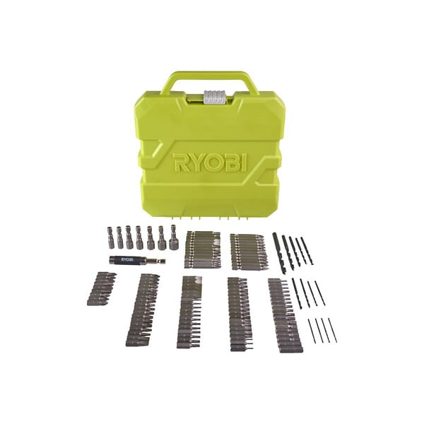 RYOBI - Pack RYOBI - Perceuse-visseuse R18DD3-0 - 18V One+ sans batterie ni chargeur - Coffret 127 accessoires de vissage perçage RAK127DDSD - large