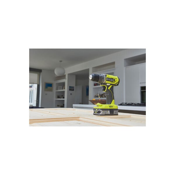 RYOBI - Pack RYOBI - Perceuse Visseuse R18DD2-220S - 18V One Plus - 2 batteries 2,0Ah - 1 chargeur - Coffret antichocs 31 accessoires de vissage RAK31MSD - large