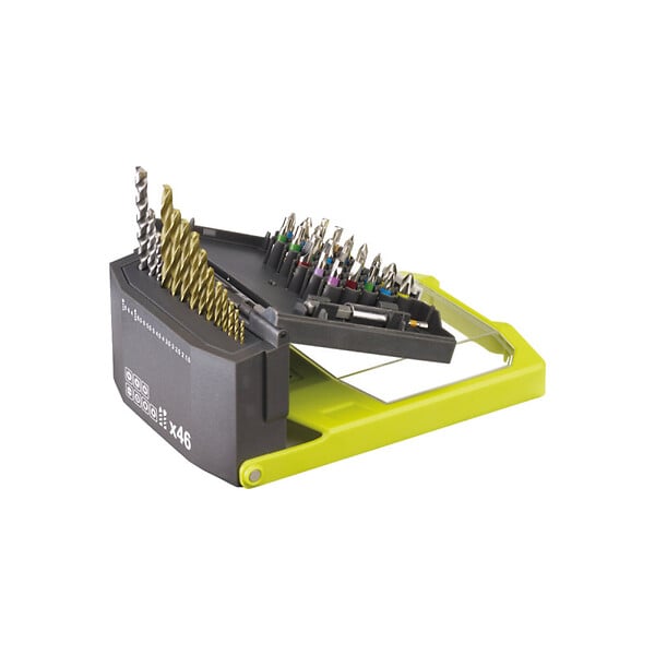 RYOBI - Pack RYOBI - Perceuse à  percussion RPD680K - 680W - Coffret RAK46MIX 46 accessoires mixtes - large