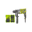 RYOBI - Pack RYOBI Perceuse à  percussion RPD1010K - 1010W - coffret de 38 accessoires - RAK38SDD - vignette
