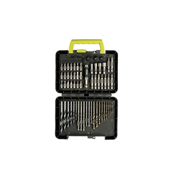 RYOBI - Pack RYOBI Perceuse à percussion RPD1010K - 1010W - Coffret de 60 accessoires - RAK60DDF - large