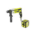 RYOBI - Pack RYOBI Perceuse à percussion - 1010W - RPD1010K - Laser croix verte - 15m de portée - RBCLLG1 - vignette