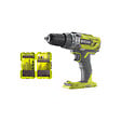 RYOBI - Pack RYOBI - Perceuse à  percussion R18PD3-0 - 18V One+ sans batterie ni chargeur - Coffret 32 accessoires perçage - vissage - boulonnage RAK32DDMIX - vignette