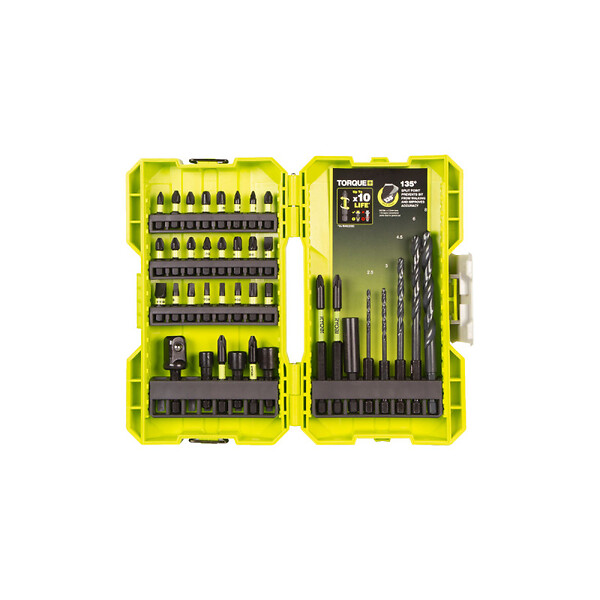 RYOBI - Pack RYOBI Perceuse à percussion RPD1010K - 1010W - coffret de 38 accessoires - RAK38DSDI2 - large