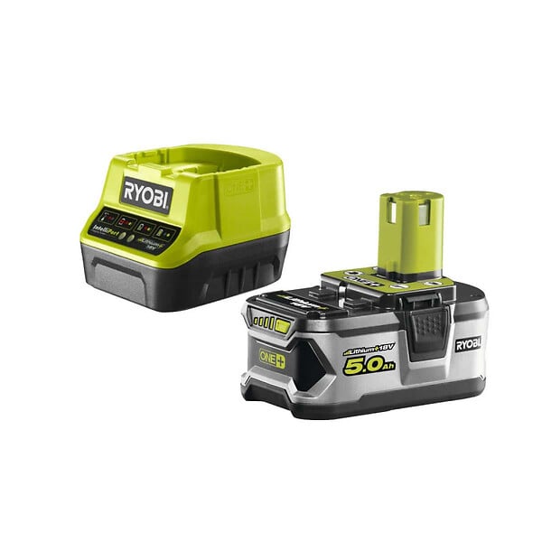 RYOBI - Pack RYOBI Ponceuse excentrique 18V One+ RROS18-0 - 1 Batterie 5.0Ah - 1 Chargeur rapide RC18120-150 - large