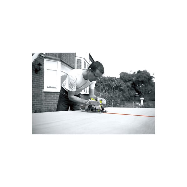 RYOBI - Pack RYOBI Scie circulaire RCS1600-K2B - 1600W - 66mm - 1 lame 48 dents - 1 lame 24 dents - guide de coupe - RAK03SR - large