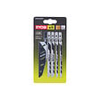 RYOBI - Pack RYOBI - Scie sauteuse pendulaire R18JS-0 - 18 V One+ - Sans batterie ni chargeur - Pack de 5 lames - RAK05JSBFC - 100mm - vignette