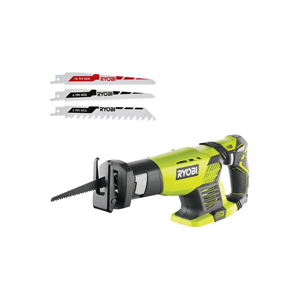 RYOBI - Pack RYOBI - Scie sabre RRS1801M - 18V One+ sans batterie ni chargeur - Lot de 3 lames RAK3RBWM spéciales scie sabre - large