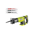 RYOBI - Pack RYOBI - Scie sabre RRS1801M - 18V One+ sans batterie ni chargeur - Lot de 3 lames RAK3RBWM spéciales scie sabre - vignette