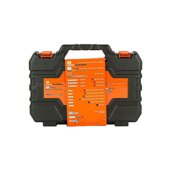 BLACK+DECKER - Coffret de perçage - serrage BLACK et DECKER - 109 pcs - A7200-XJ - large