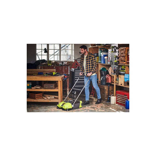 RYOBI - Pack RYOBI Balayeuse motorisée R18SW3-0G - 18V One+ - 53 cm - 1 Batterie 2.0Ah - 1 Chargeur rapide - large