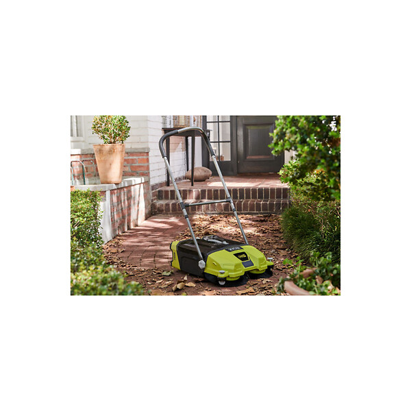 RYOBI - Pack RYOBI Balayeuse motorisée R18SW3-0G - 18V One+ - 53 cm - 1 Batterie 2.0Ah - 1 Chargeur rapide - large