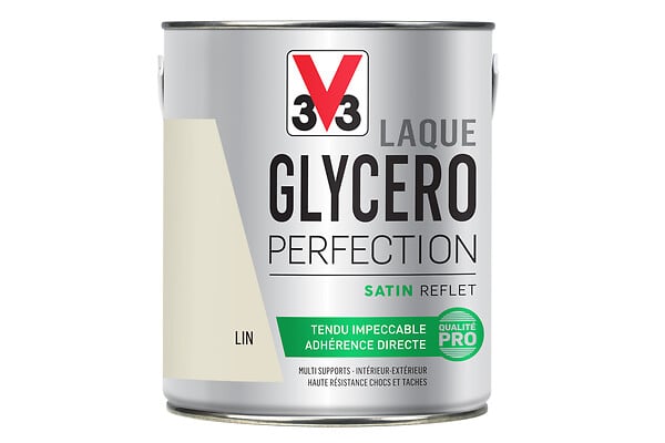 V33 PEINTURE - Peinture laque Glycero perfection - Lin - Satin - 2L - large
