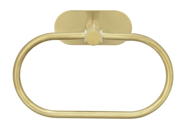 WENKO - Turbo-Loc Anneau porte-serviettes Orea Gold Mat - large