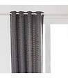 ATMOSPHERA - Rideau à œillets Occultant Tissu Chenille Gris foncé 140 x 260 cm - vignette