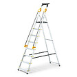 HOSTRÃ–M - Escabeau 8 marches DURAMP sécurisé avec rampes, tablette porte-outils, marchepied pliable aluminium, hauteur plateforme 162cm, garantie 5 ans Hoström - vignette