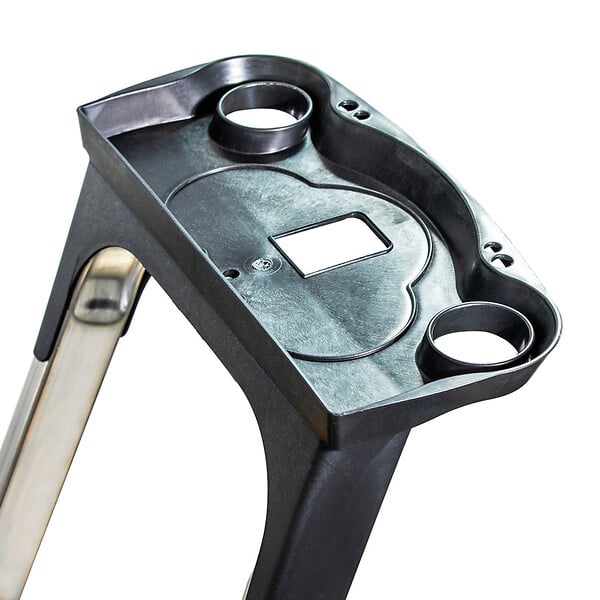 HOSTRÃ–M - Escabeau 8 marches DURAMP sécurisé avec rampes, tablette porte-outils, marchepied pliable aluminium, hauteur plateforme 162cm, garantie 5 ans Hoström - large