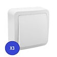 MC KENZIE - Va-et-vient saillie Easy - Blanc - Lot de 3 - vignette