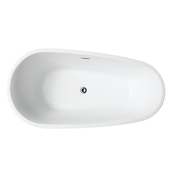 STANO - Baignoire îlot design ovale PHOENIX blanche 150 cm - large