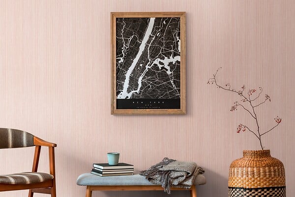 AS CREATION - Ray blossom vieux rose - large