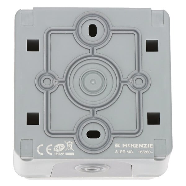MC KENZIE - Prise 16A+t etanche ip55 saillie liberty - Grise - large