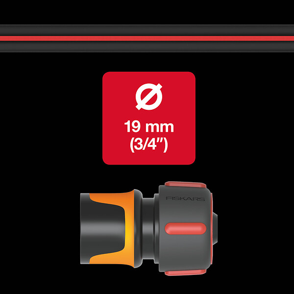 FISKARS - Raccord Connecteur tuyau rapide FiberComp 19mm STOP - large