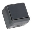 MC KENZIE - Poussoir étanche IP55 saillie Liberty - Anthracite - vignette